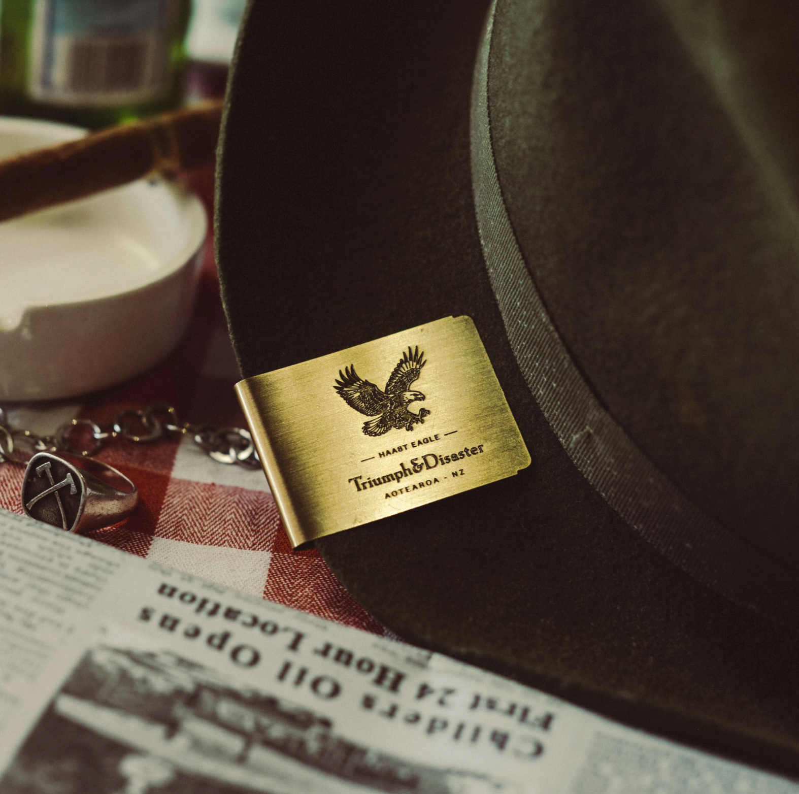 Money Clip - Brass, Class.