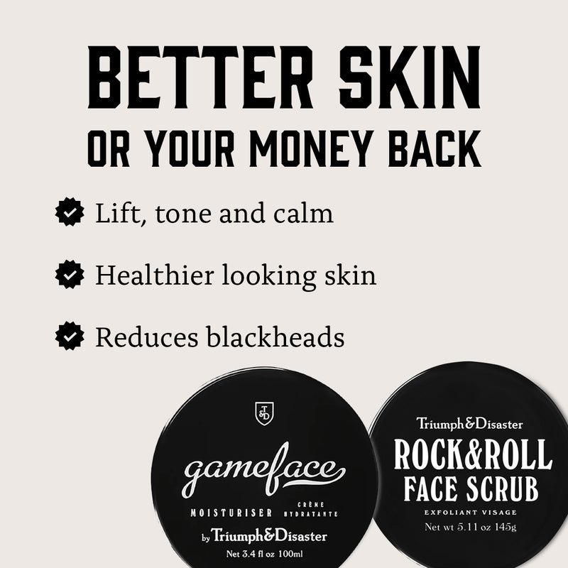 Gameface Jar & Face Scrub Intro Kit (Valued at $134)