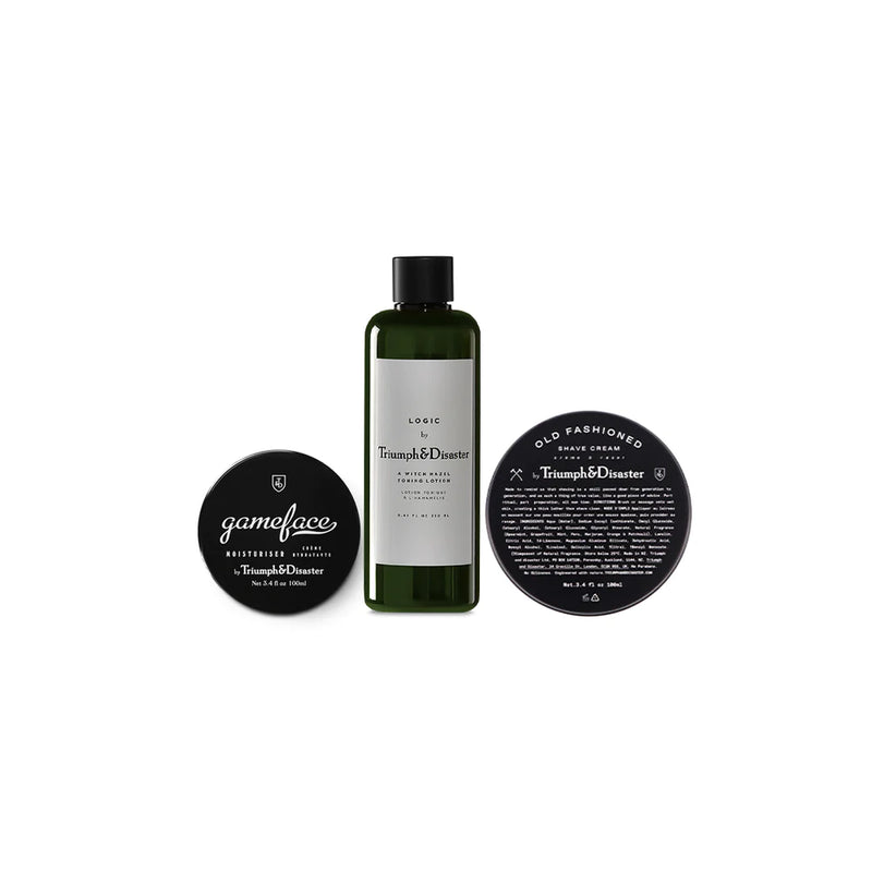 Shave 1.0 Set - Moisturiser, Toner & Shave Cream